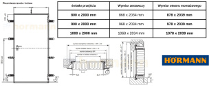 Drzwi PRZECIWPOŻAROWE HORMANN EI30 Antracyt RÓŻNE WYMIARY